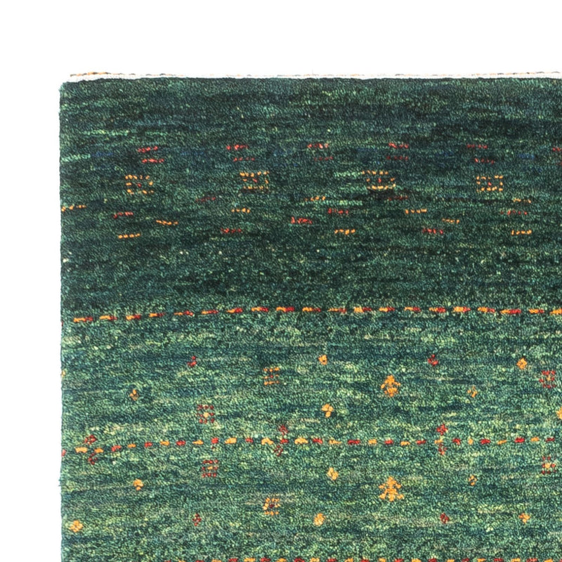 Alfombra Gabbeh - Loribaft Persa - 129 x 84 cm - verde