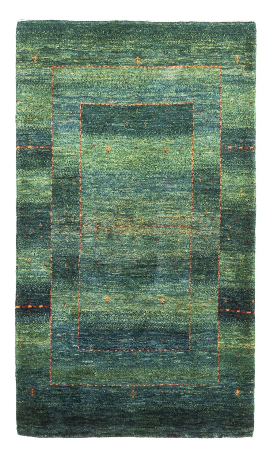 Alfombra Gabbeh - Loribaft Persa - 135 x 83 cm - verde