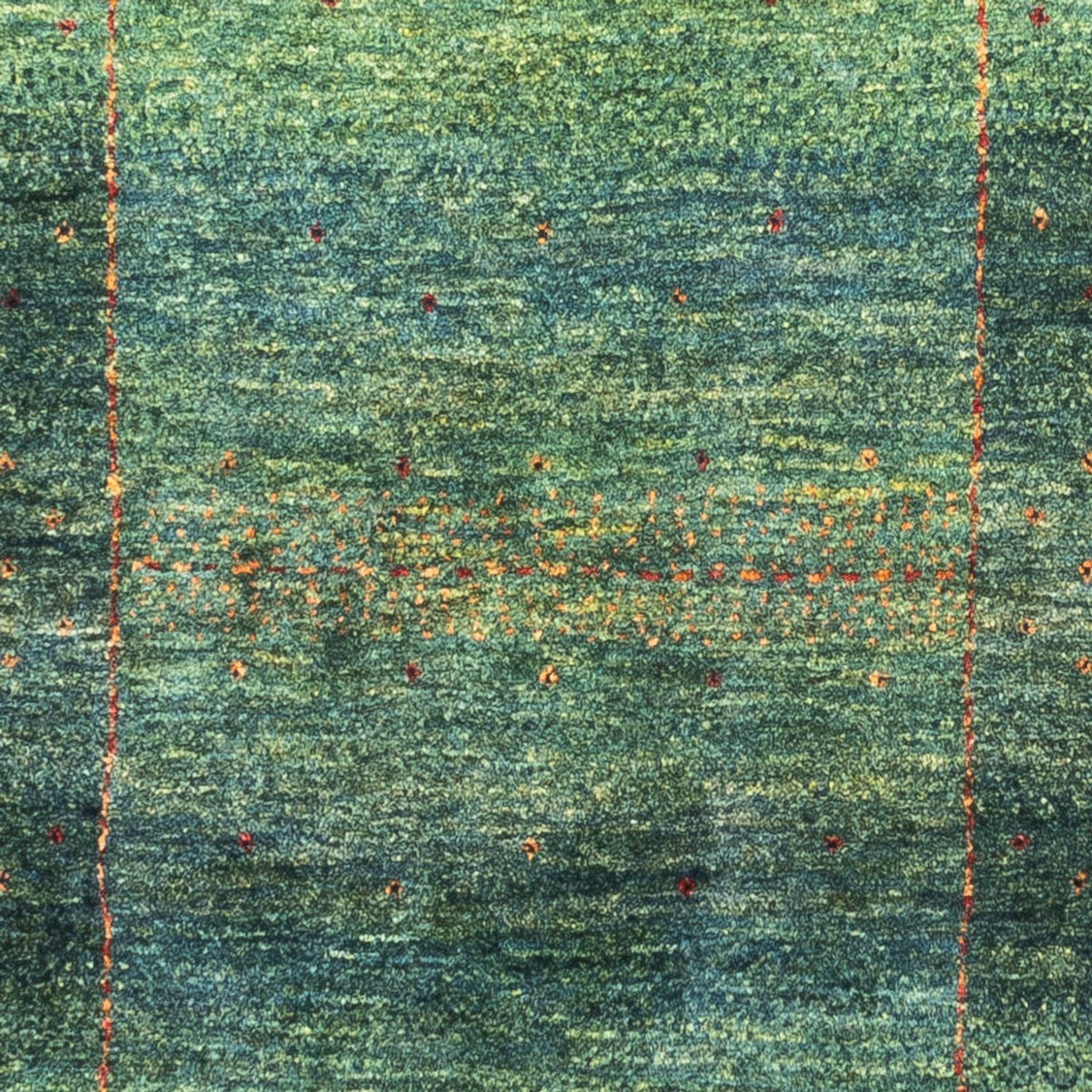 Alfombra Gabbeh - Loribaft Persa - 135 x 83 cm - verde