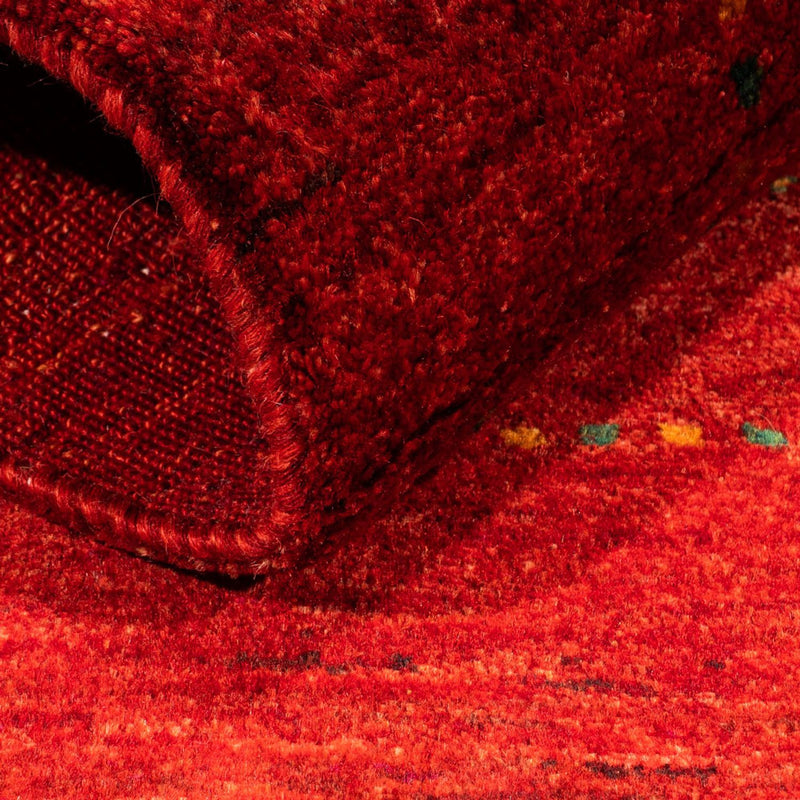 Alfombra Gabbeh - Loribaft Persa - 116 x 81 cm - rojo