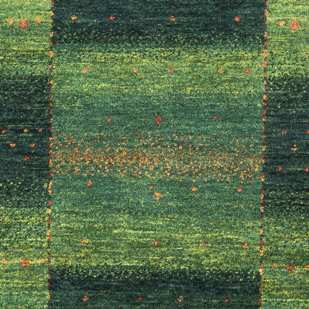 Alfombra Gabbeh - Loribaft Persa - 136 x 84 cm - verde