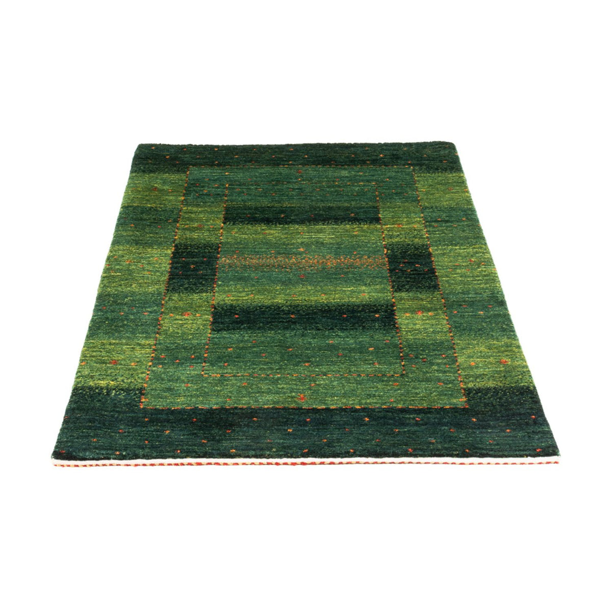 Alfombra Gabbeh - Loribaft Persa - 136 x 84 cm - verde