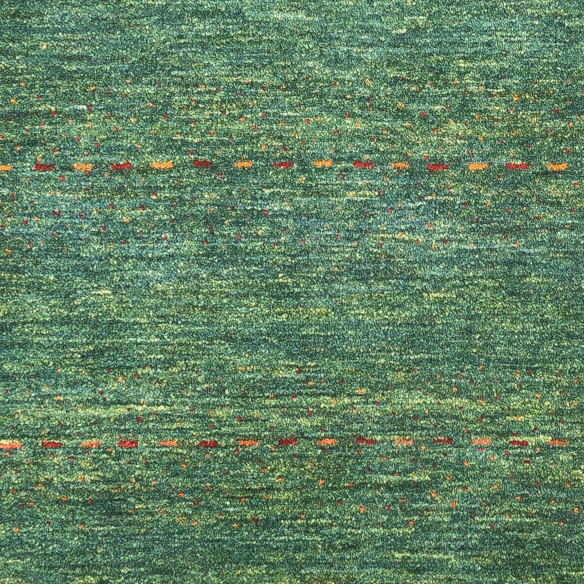 Alfombra Gabbeh - Loribaft Persa - 140 x 70 cm - verde