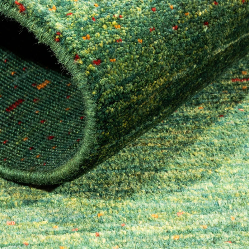 Alfombra Gabbeh - Loribaft Persa - 140 x 70 cm - verde