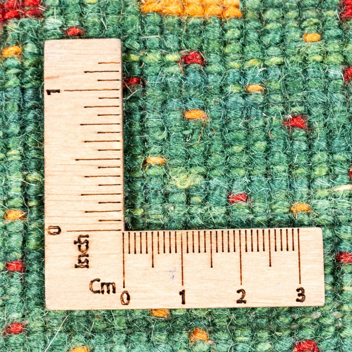 Alfombra Gabbeh - Loribaft Persa - 140 x 70 cm - verde