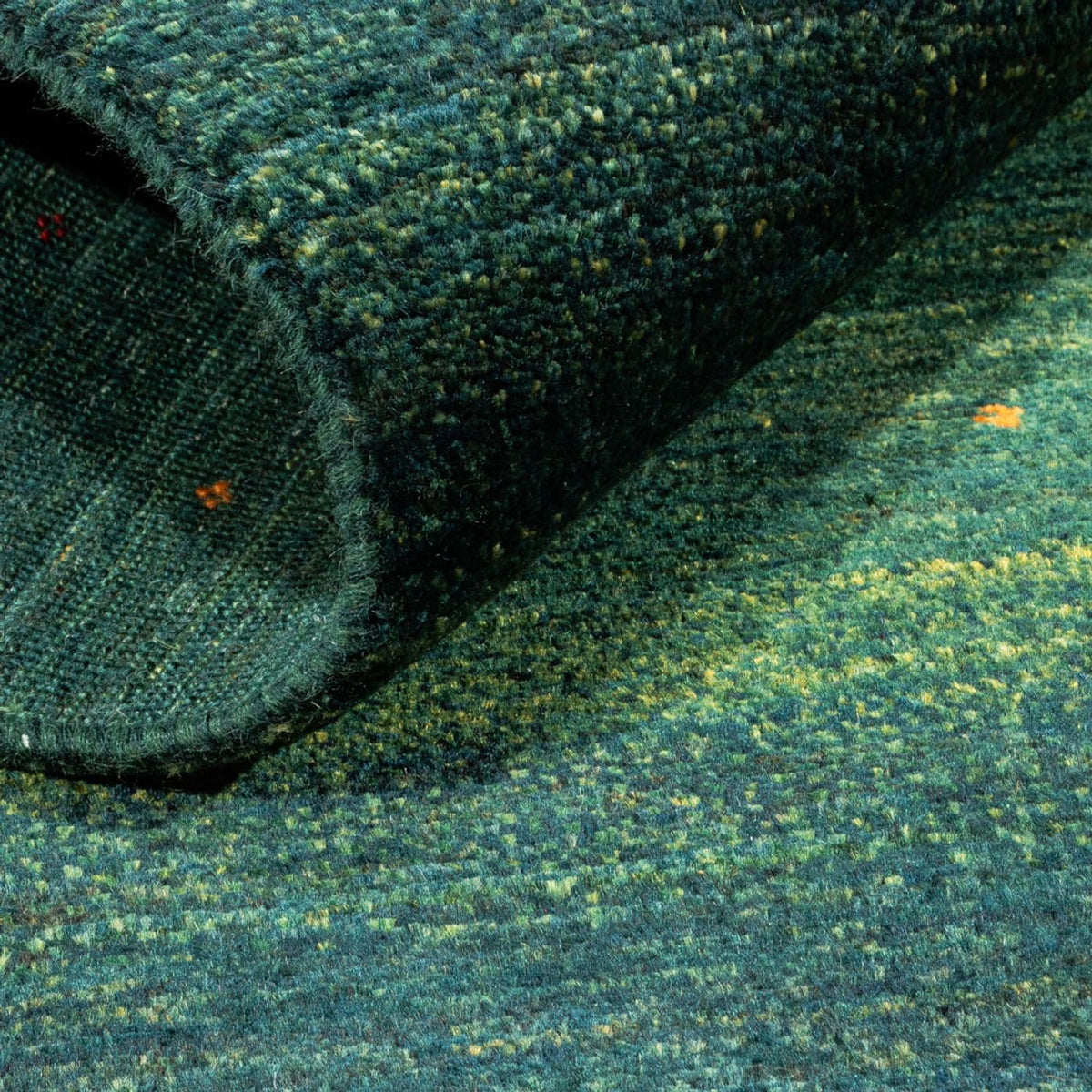 Alfombra Gabbeh - Loribaft Persa - 144 x 84 cm - verde