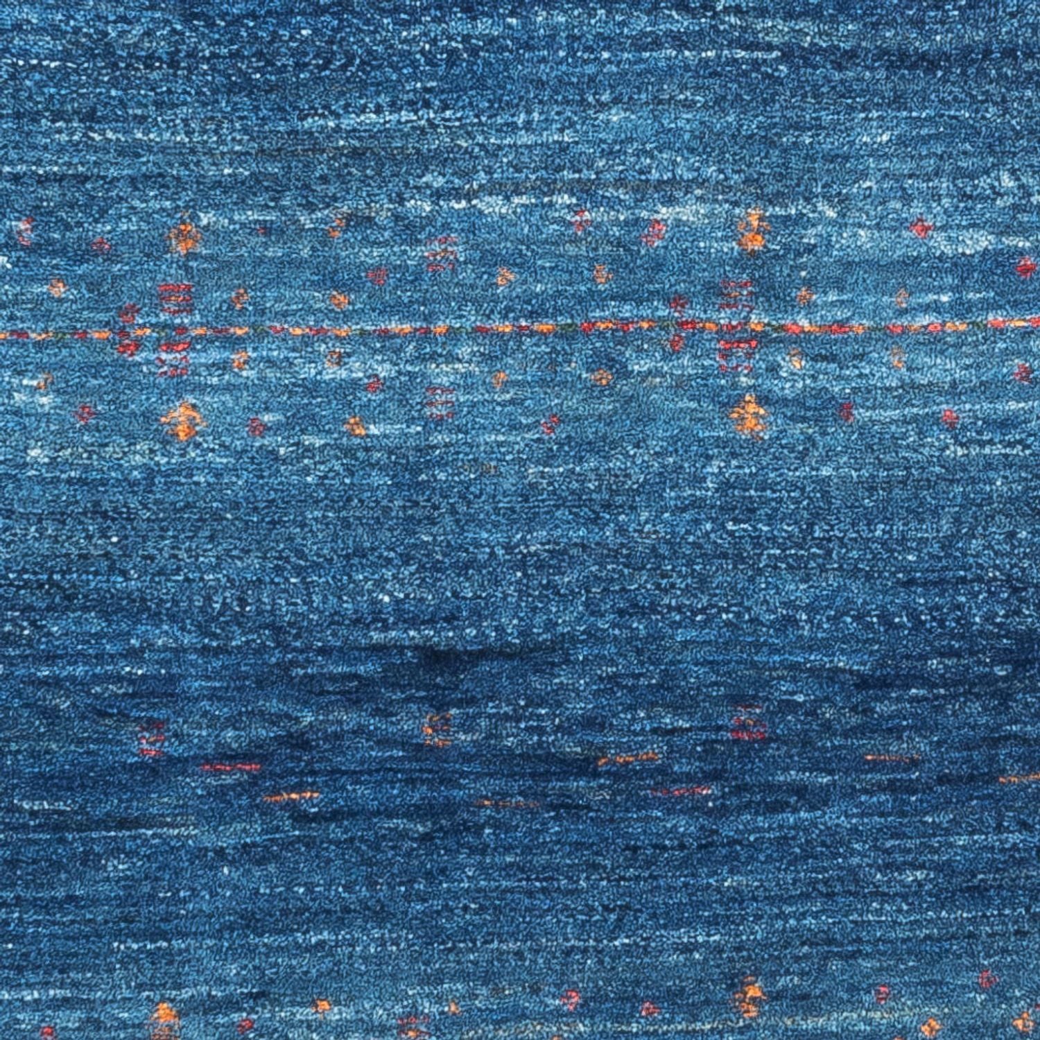 Alfombra Gabbeh - Loribaft Persa - 120 x 80 cm - azul