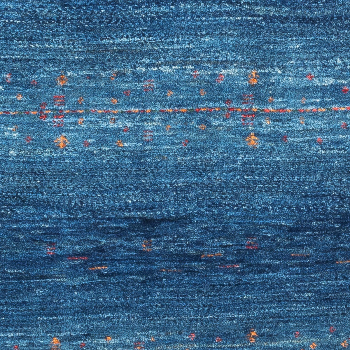 Alfombra Gabbeh - Loribaft Persa - 120 x 80 cm - azul