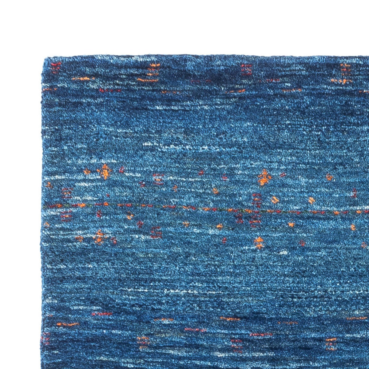 Alfombra Gabbeh - Loribaft Persa - 120 x 80 cm - azul