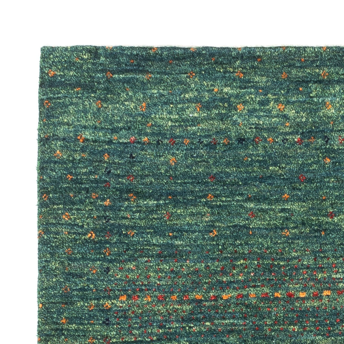 Alfombra Gabbeh - Loribaft Persa - 124 x 87 cm - verde
