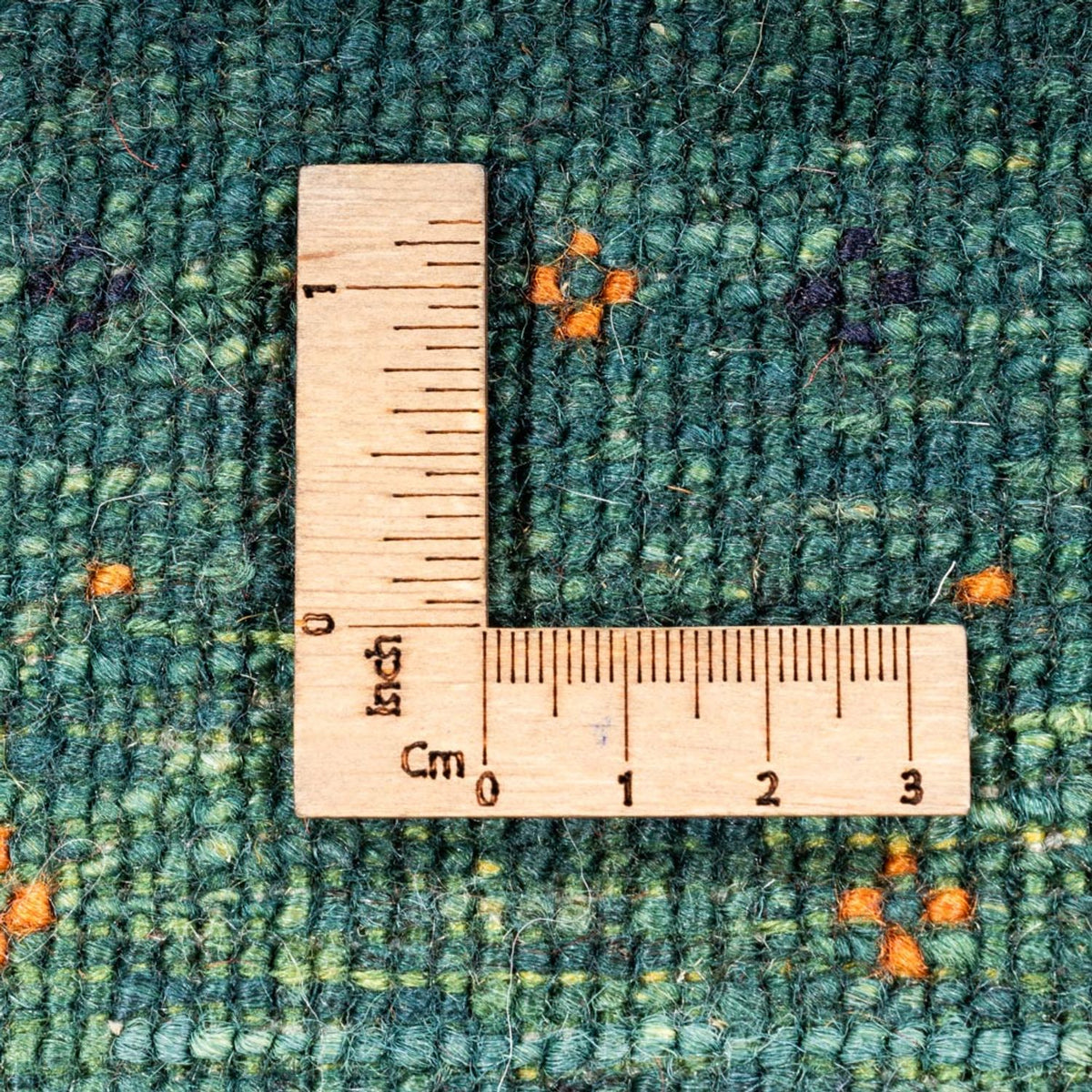 Alfombra Gabbeh - Loribaft Persa - 124 x 87 cm - verde