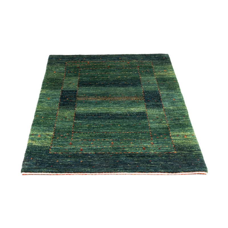 Alfombra Gabbeh - Loribaft Persa - 129 x 82 cm - verde