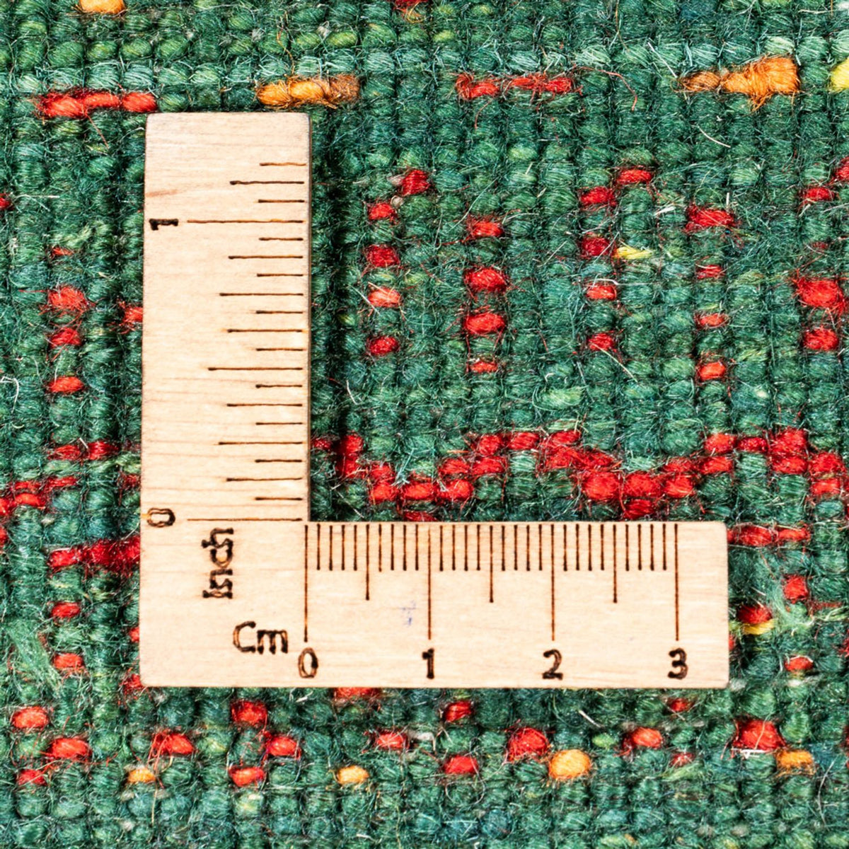 Alfombra Gabbeh - Loribaft Persa - 126 x 78 cm - verde