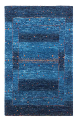 Alfombra Gabbeh - Loribaft Persa - 129 x 85 cm - azul