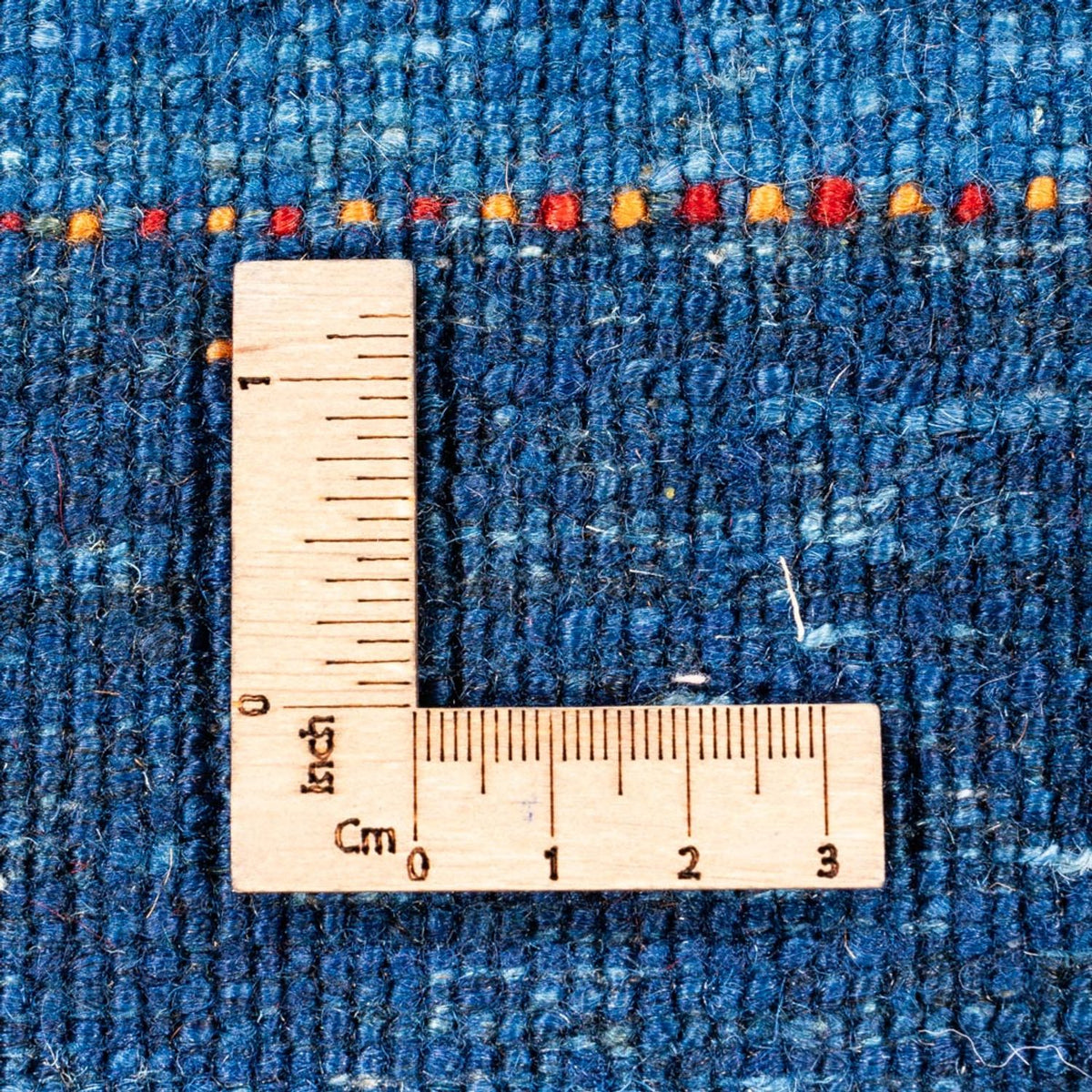 Alfombra Gabbeh - Loribaft Persa - 129 x 85 cm - azul