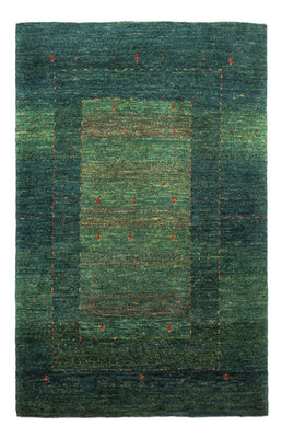 Alfombra Gabbeh - Loribaft Persa - 132 x 85 cm - verde