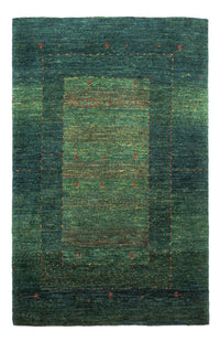 Alfombra Gabbeh - Loribaft Persa - 132 x 85 cm - verde