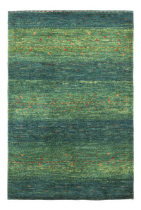 Alfombra Gabbeh - Loribaft Persa - 126 x 84 cm - verde