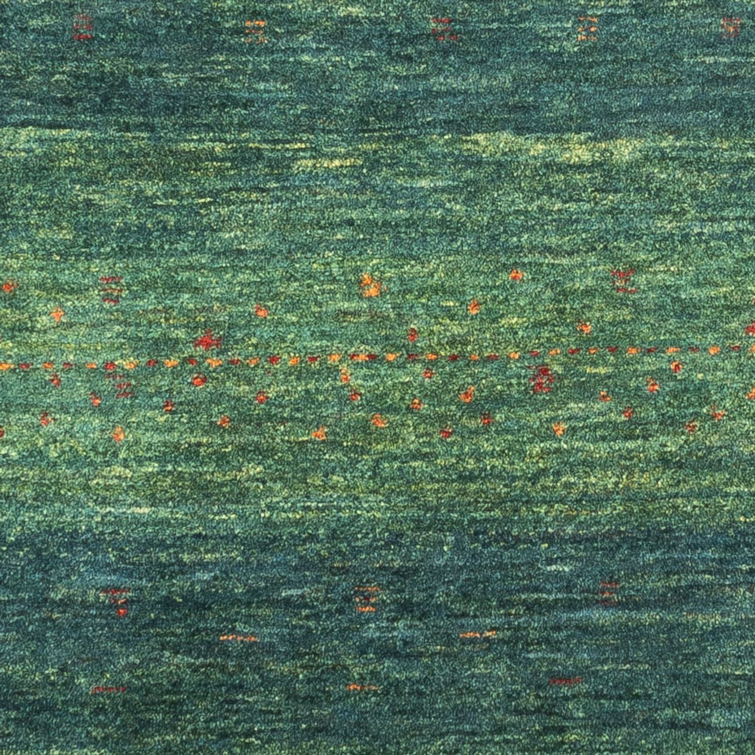 Alfombra Gabbeh - Loribaft Persa - 126 x 84 cm - verde