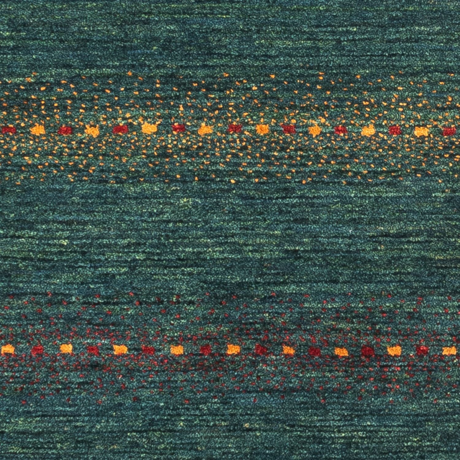 Alfombra Gabbeh - Loribaft Persa - 136 x 68 cm - verde