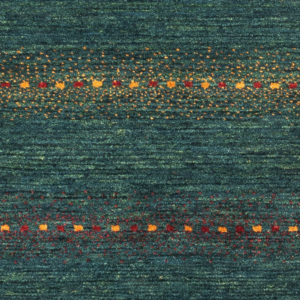 Alfombra Gabbeh - Loribaft Persa - 136 x 68 cm - verde