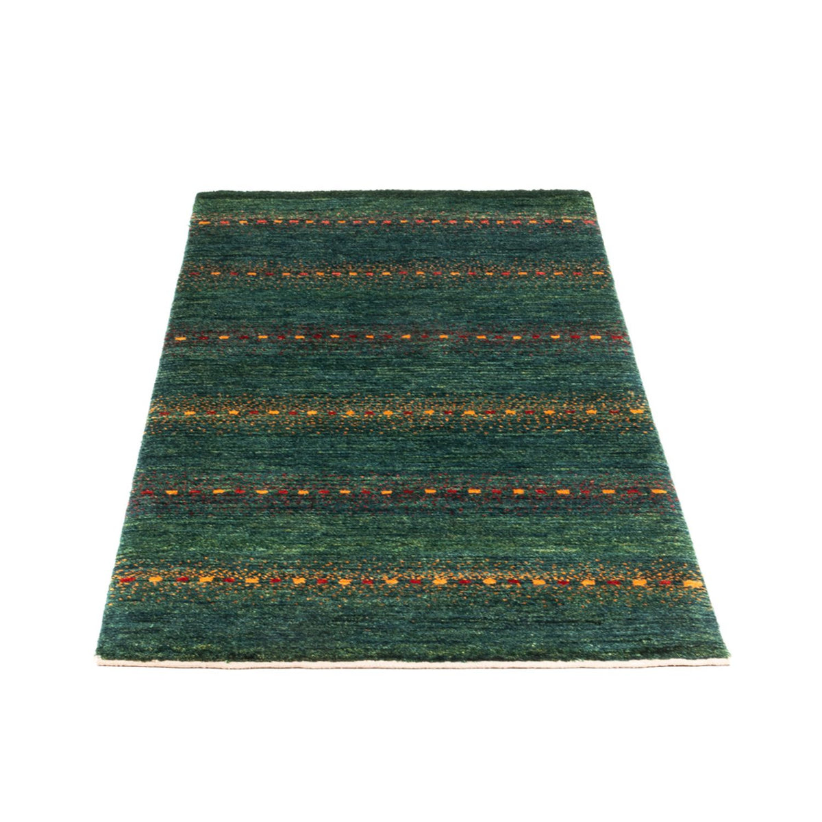 Alfombra Gabbeh - Loribaft Persa - 136 x 68 cm - verde