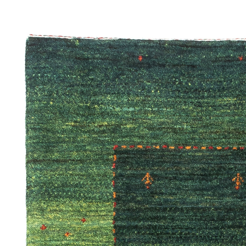 Alfombra Gabbeh - Loribaft Persa - 128 x 80 cm - verde