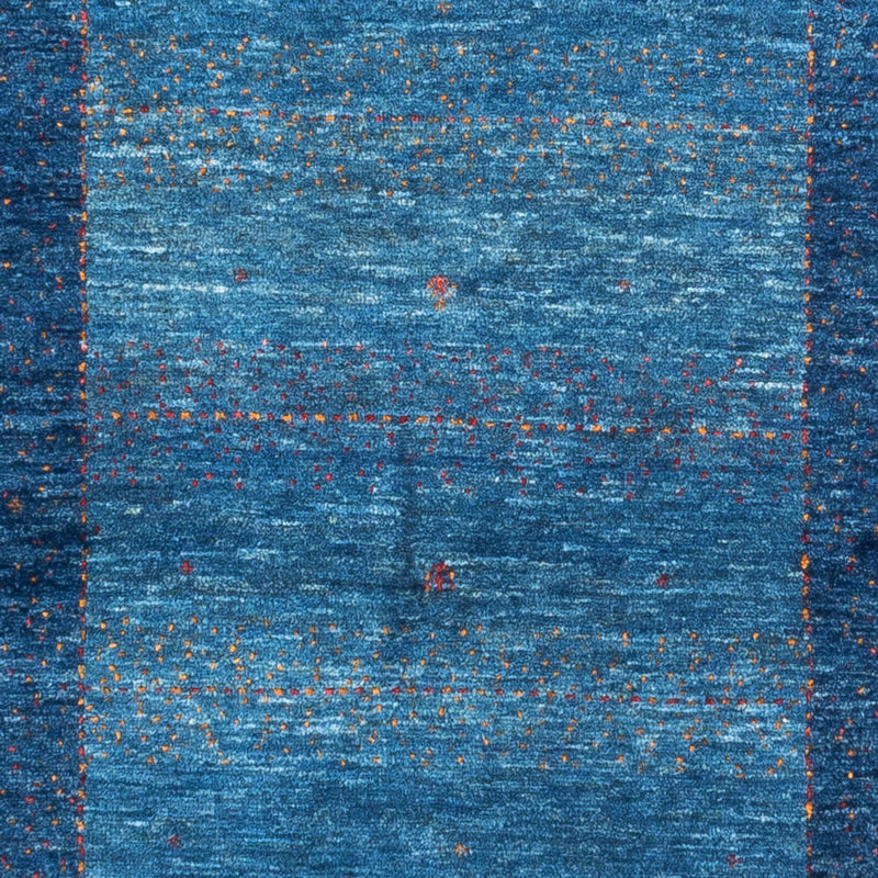 Alfombra Gabbeh - Loribaft Persa - 134 x 88 cm - azul