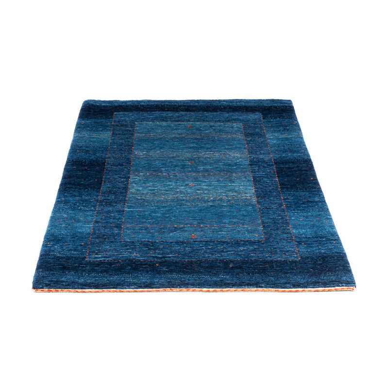 Alfombra Gabbeh - Loribaft Persa - 134 x 88 cm - azul
