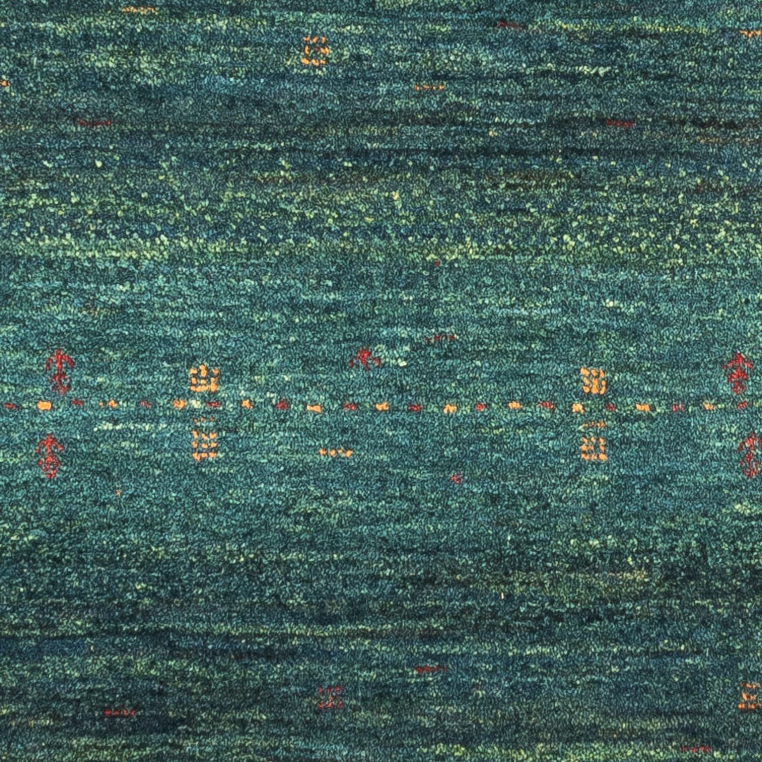 Alfombra Gabbeh - Loribaft Persa - 125 x 82 cm - verde
