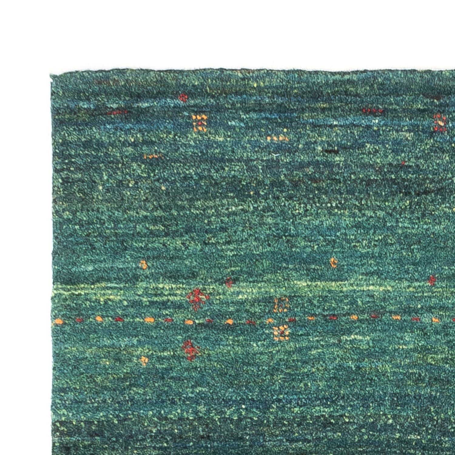 Alfombra Gabbeh - Loribaft Persa - 125 x 82 cm - verde