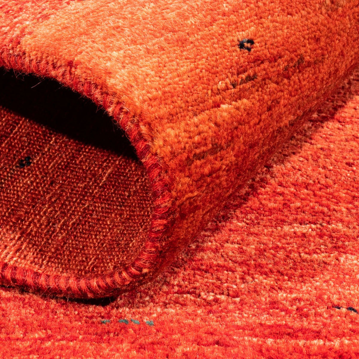 Alfombra Gabbeh - Loribaft Persa - 118 x 82 cm - rojo