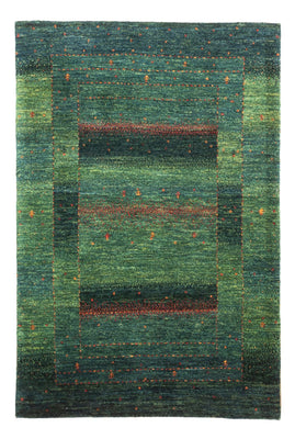Alfombra Gabbeh - Loribaft Persa - 125 x 86 cm - verde