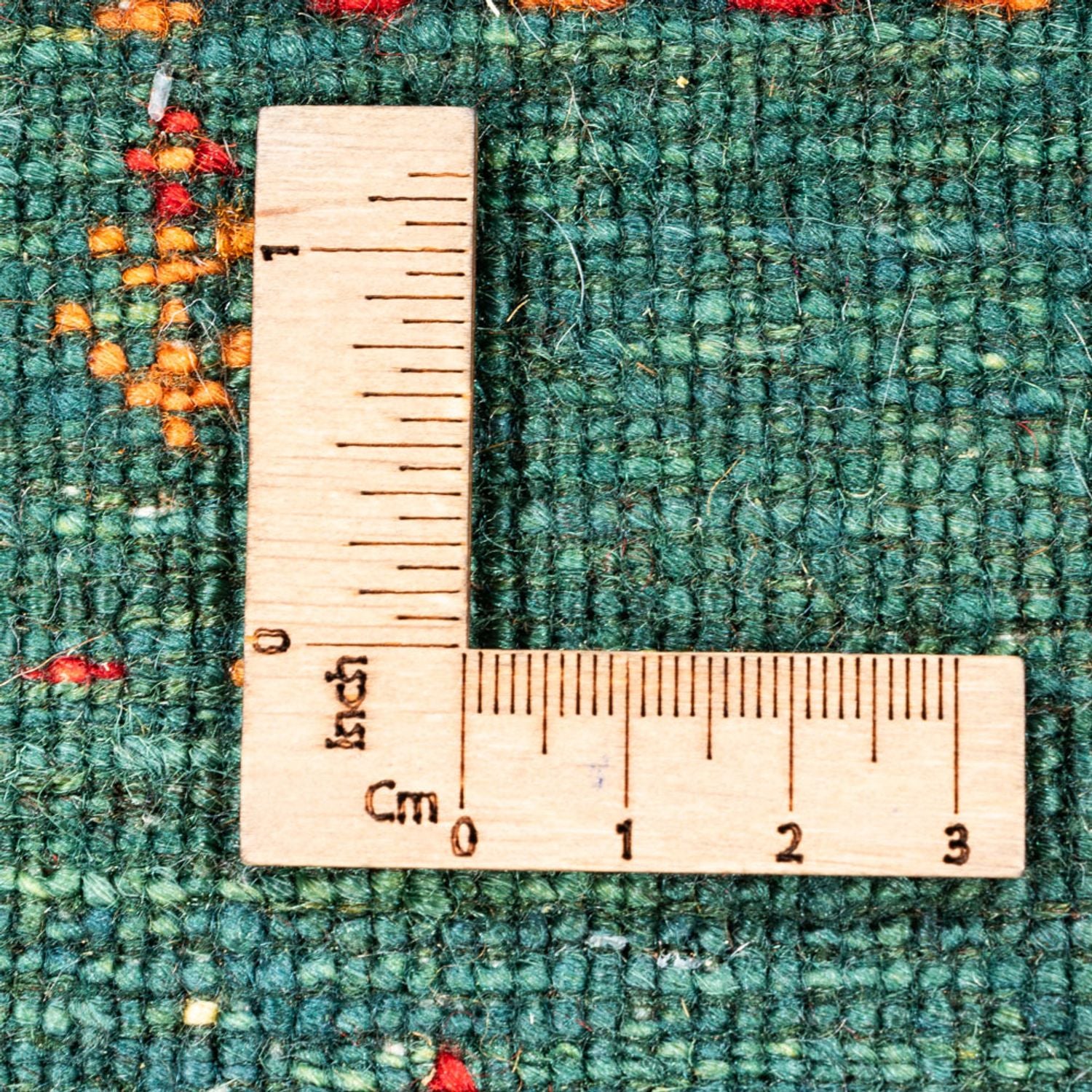 Alfombra Gabbeh - Loribaft Persa - 125 x 86 cm - verde