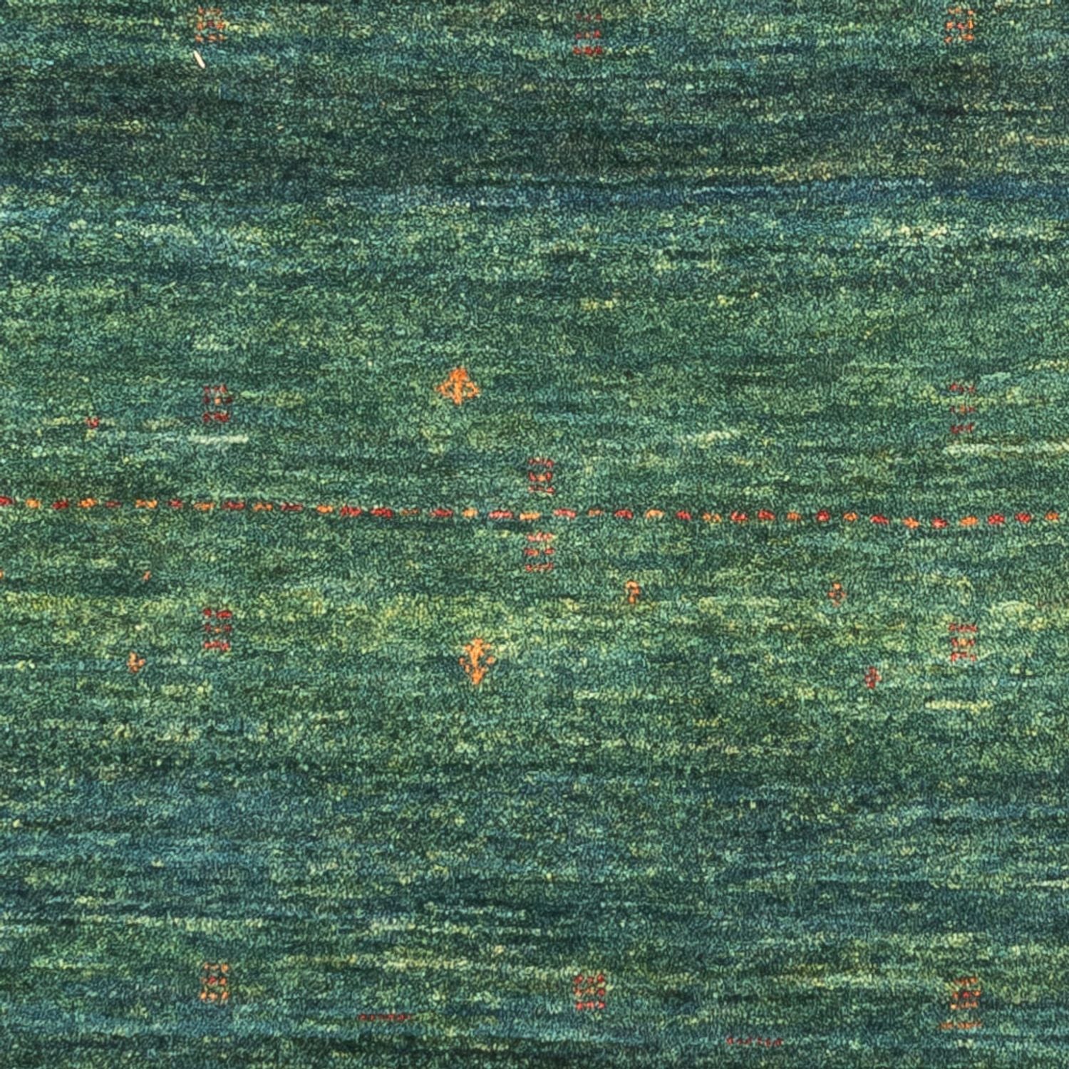 Alfombra Gabbeh - Loribaft Persa - 133 x 84 cm - verde