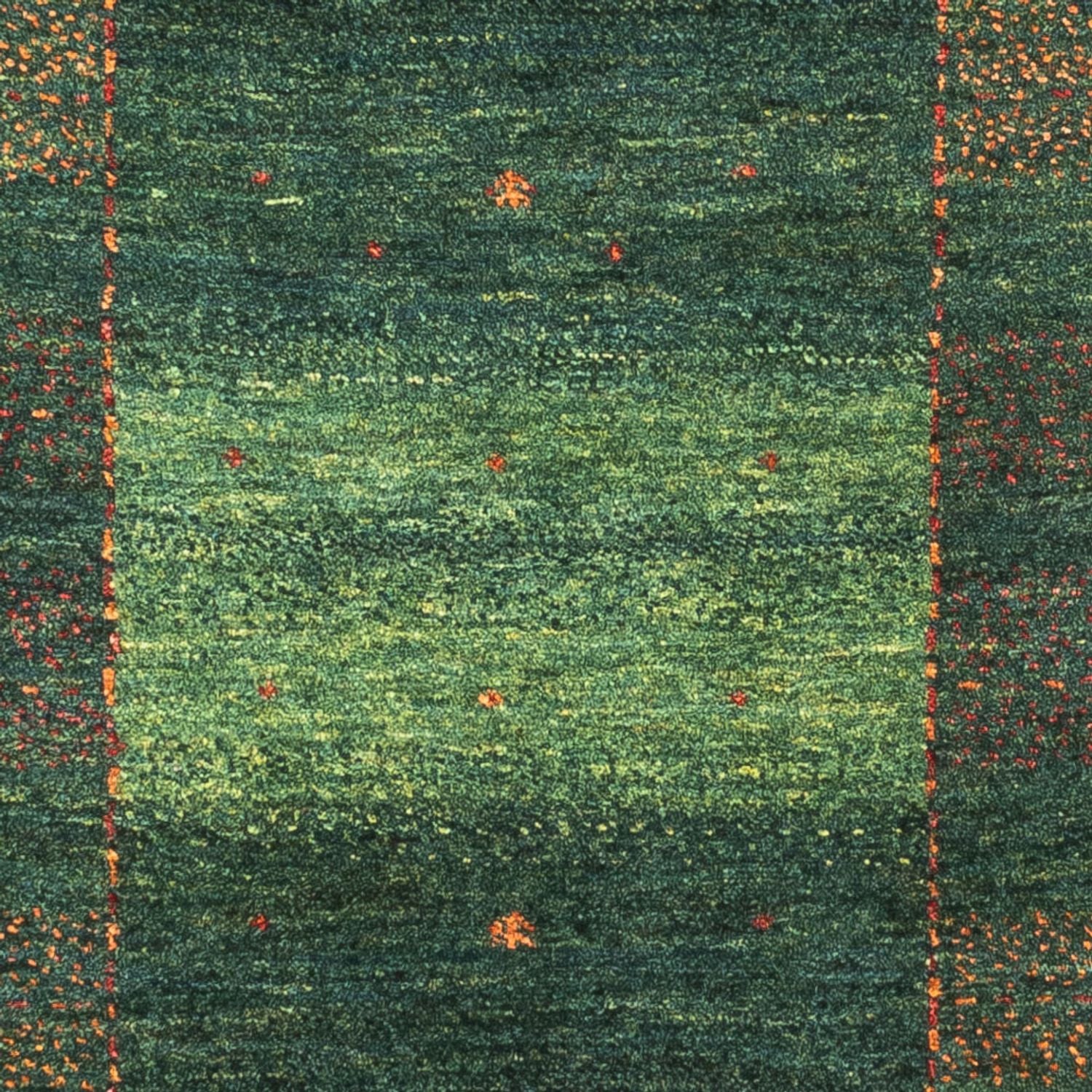 Alfombra Gabbeh - Loribaft Persa - 121 x 85 cm - verde