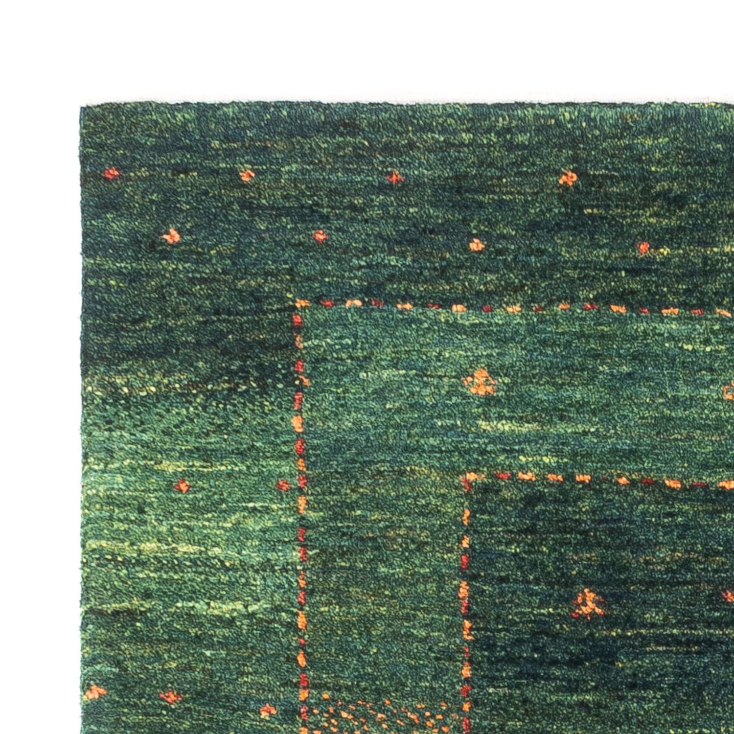 Alfombra Gabbeh - Loribaft Persa - 121 x 85 cm - verde