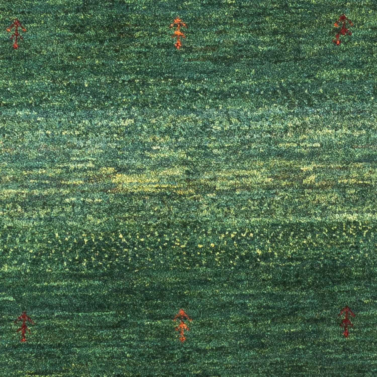 Alfombra Gabbeh - Loribaft Persa - 120 x 80 cm - verde
