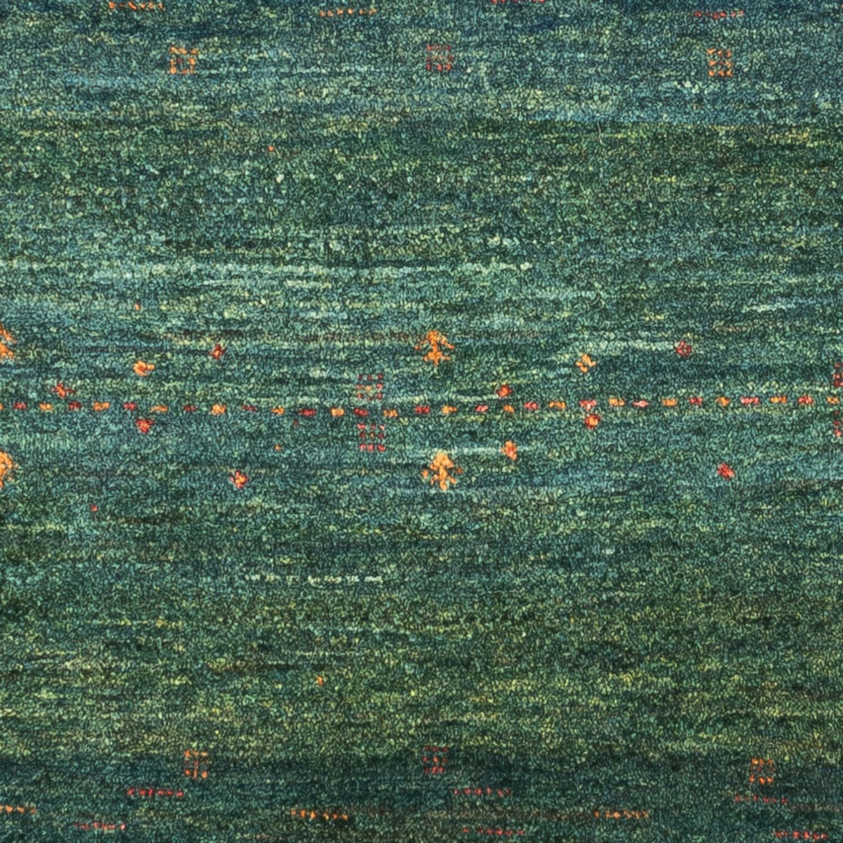Alfombra Gabbeh - Loribaft Persa - 125 x 85 cm - verde