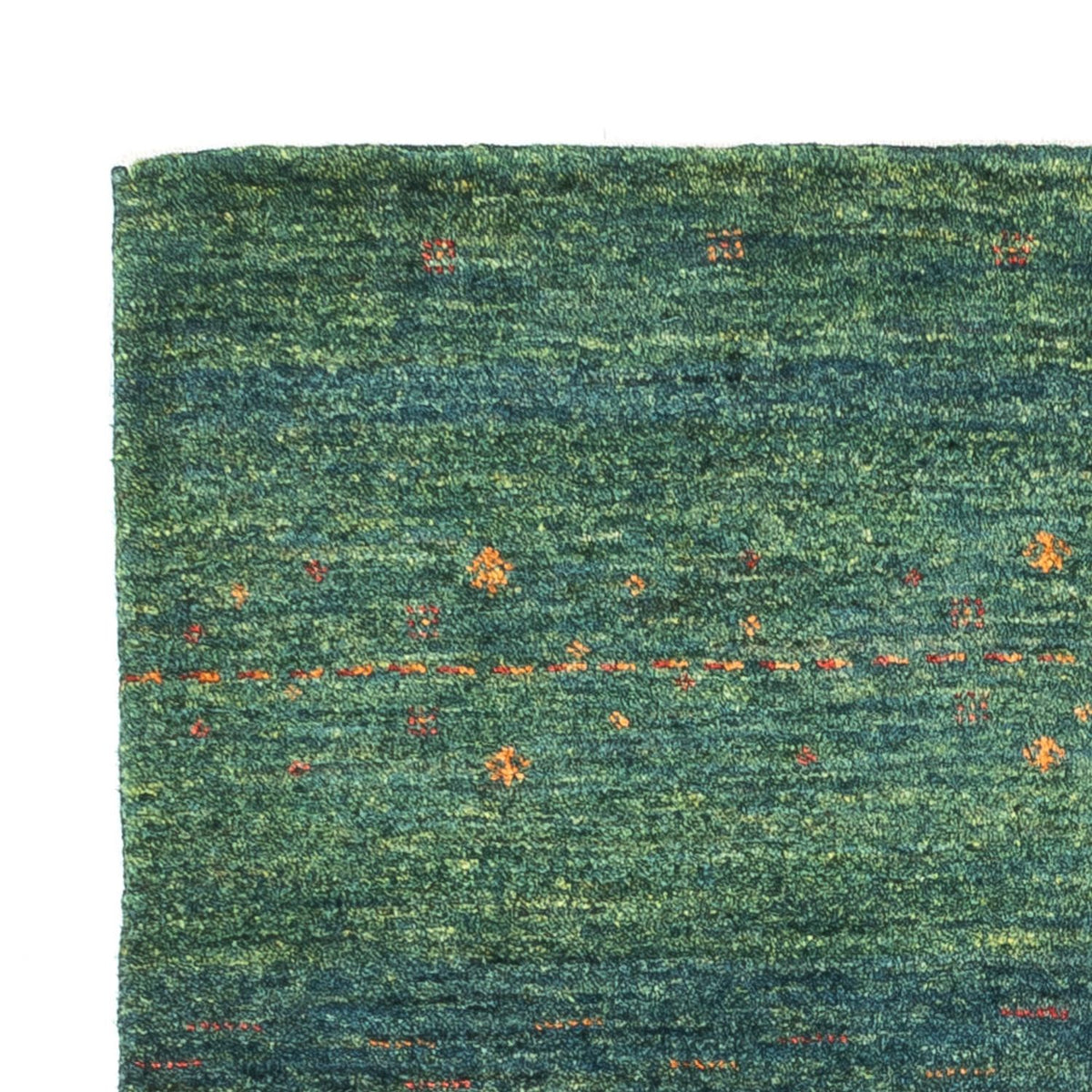 Alfombra Gabbeh - Loribaft Persa - 125 x 85 cm - verde