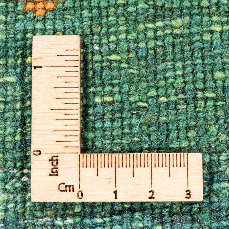 Alfombra Gabbeh - Loribaft Persa - 125 x 85 cm - verde