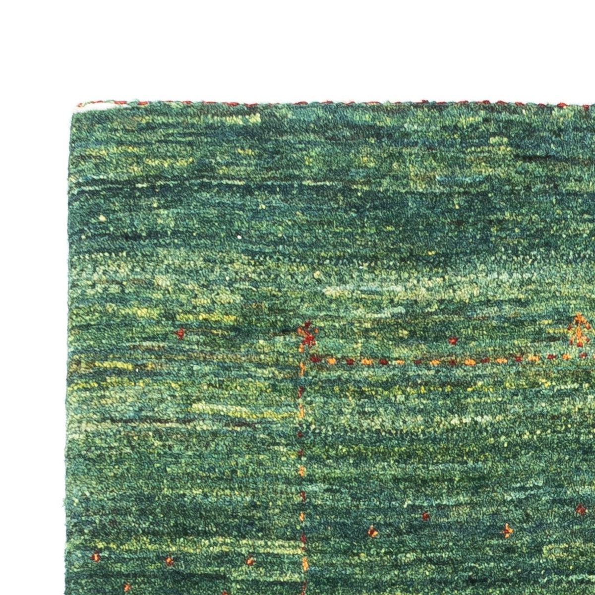 Alfombra Gabbeh - Loribaft Persa - 133 x 83 cm - verde