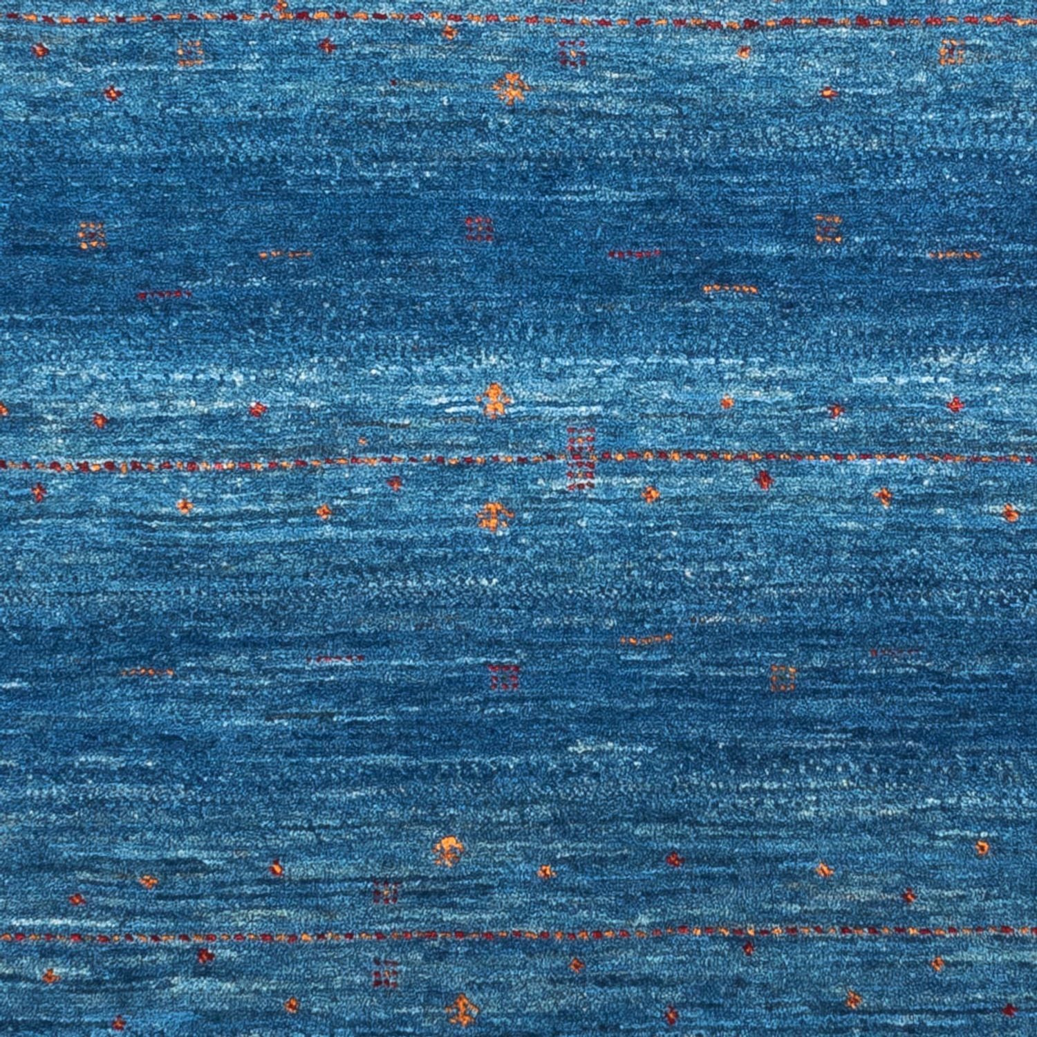 Alfombra Gabbeh - Loribaft Persa - 131 x 85 cm - azul