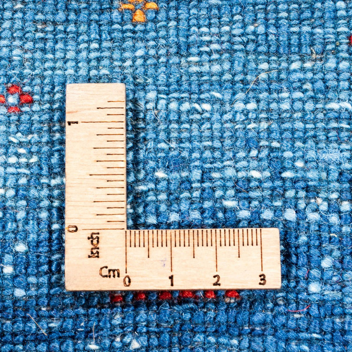 Alfombra Gabbeh - Loribaft Persa - 131 x 85 cm - azul