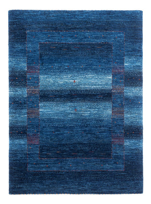 Alfombra Gabbeh - Loribaft Persa - 122 x 91 cm - azul