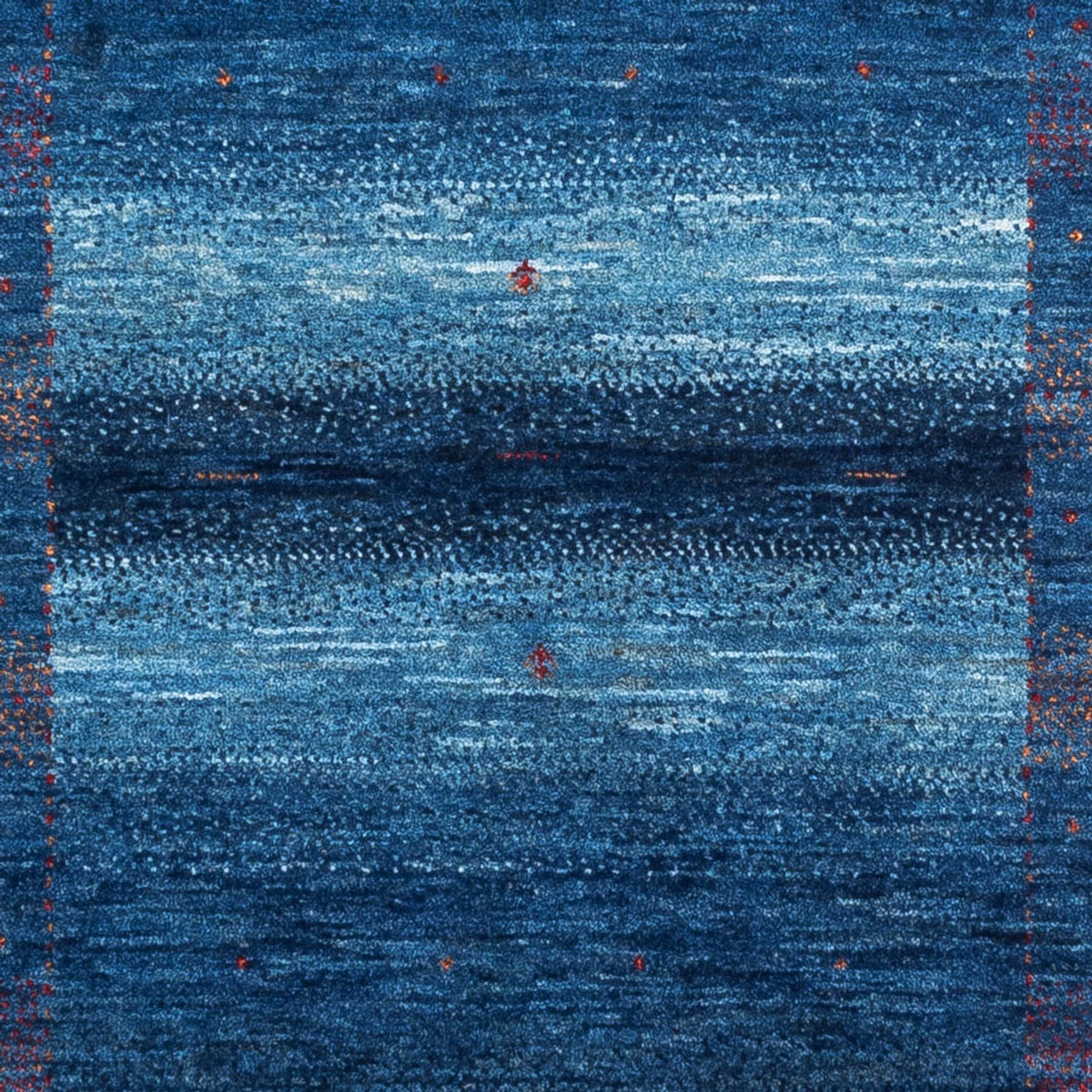 Alfombra Gabbeh - Loribaft Persa - 122 x 91 cm - azul