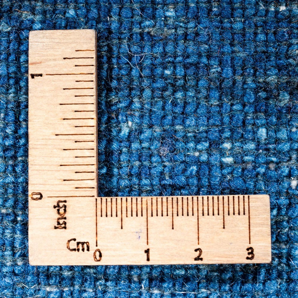 Alfombra Gabbeh - Loribaft Persa - 122 x 91 cm - azul