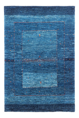 Alfombra Gabbeh - Loribaft Persa - 122 x 83 cm - azul