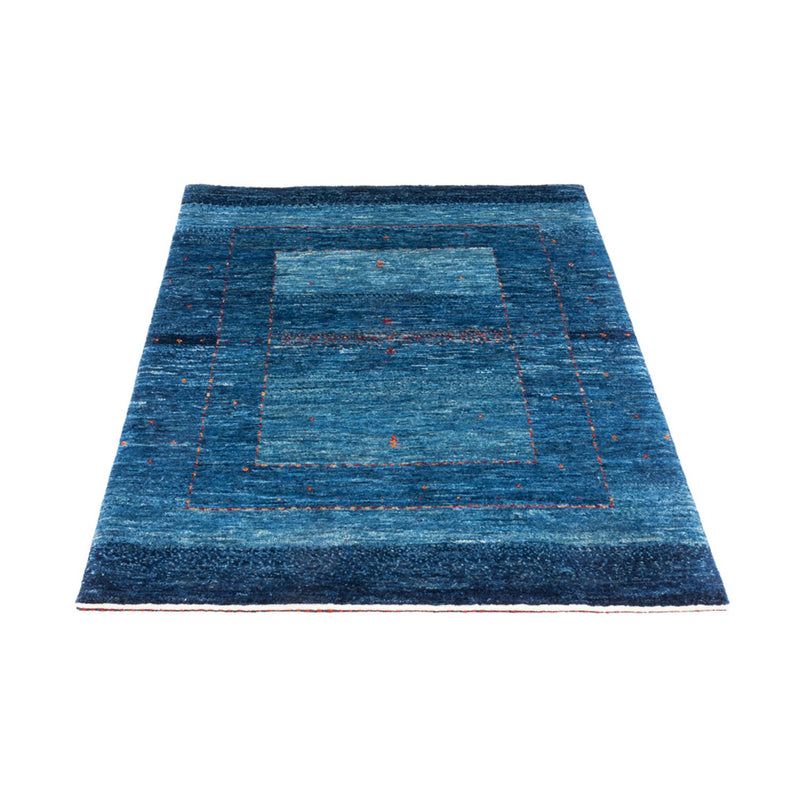 Alfombra Gabbeh - Loribaft Persa - 122 x 83 cm - azul