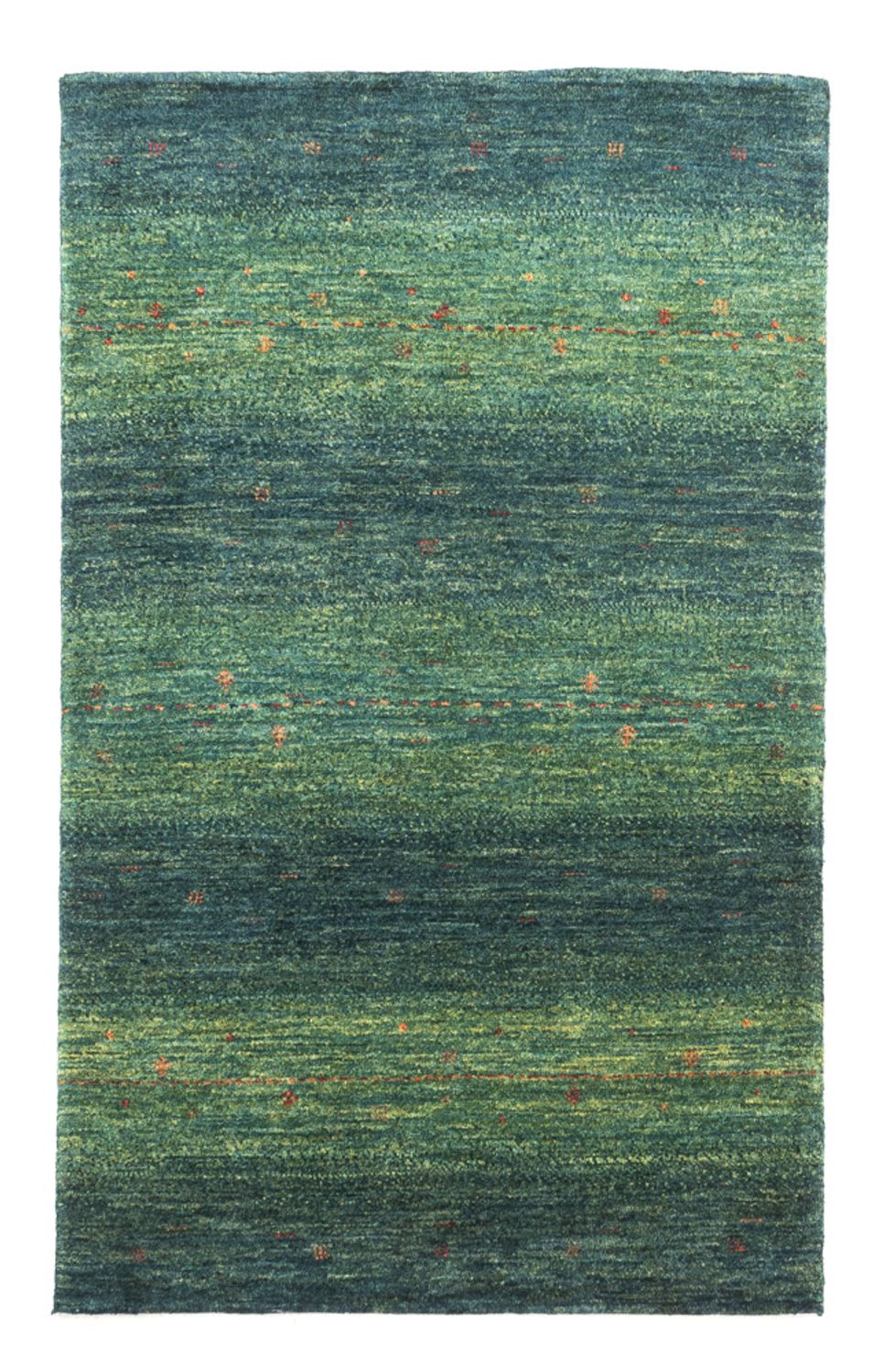 Alfombra Gabbeh - Loribaft Persa - 123 x 78 cm - verde